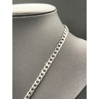 Mens 925 Sterling Silver Curb Link Necklace
