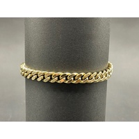 Mens 18ct Yellow Gold Curb Link Bracelet