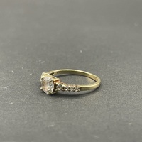 Ladies 9ct Yellow Gold Cubic Zirconia Ring