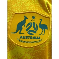 Nike Dri-Fit Socceroos 2022 Home Jersey No.7 Leckie Australia Football