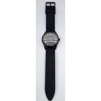 Guess Charter Mens Black Silicone Watch GW0362G1 Quartz 42mm Analog