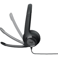 Logitech H390 USB Computer Headset Black Noise Cancelling Mic PC Mac