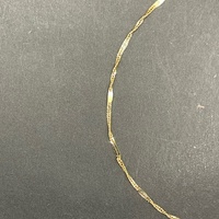 Ladies 9ct Yellow Gold Snake Twist Link Anklet
