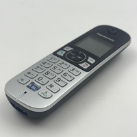 Panasonic Cordless Landline Phone KX-TG6821ALB Black Silver with Dock