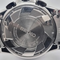 Seiko Coutura SSB433 Mens Chronograph Quartz Watch Silver Dial Steel