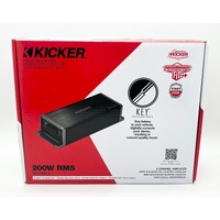Kicker KEY200.4 4 Channel Smart Amplifier 200W RMS Auto EQ Car Audio
