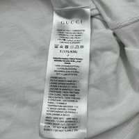 Gucci Mens Cotton Jersey T-Shirt White with Logo Print 784361 XJGKB