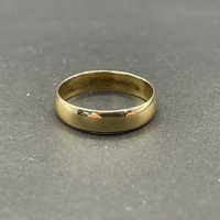Unisex 18ct Yellow Gold Plain Wedding Band Ring