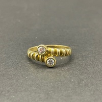 Ladies 18ct Yellow Gold Diamond Ring
