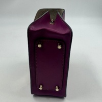 Furla Metropolis Mini Crossbody Bag G6400/B5 Purple Leather Gold Chain Strap