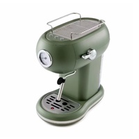 Anko Retro Espresso Coffee Machine 1.2L Green Vintage Style Home Cafe