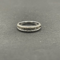 Ladies 18ct White Gold Multi Row Diamond Ring