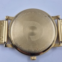 Uncle Jack 40mm Gold Tone Stainless Steel Quartz Mens Dress Watch Mesh Band
