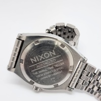 Nixon Minimized The Small Time Teller All Silver Stainless Steel Watch