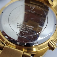 Guess GW0390G2 30 Clear Stones Gold Tone Stainless Steel Mens Watch