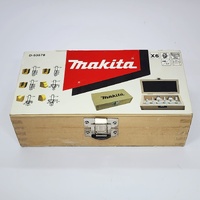 Makita M3700 6.35mm Laminate Trimmer Router with Attachments and Case