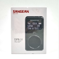 Sangean DPR-35 DAB+ FM Pocket Radio Black LCD Display Rechargeable