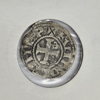 Medieval France Anjou Foulques V Denarius Silver Coin Angers Boudeau 153