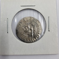 Medieval Armenian Silver Coin Levon I AR Tram AD 1199-1219 Lion Throne