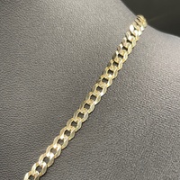 Unisex 9ct Yellow Gold Curb Link Chain & Crucifix Pendant