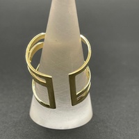 Ladies 18ct Yellow Gold Fancy Cuff Ring