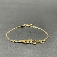 Child's 18ct Yellow Gold Anchor Link Bracelet