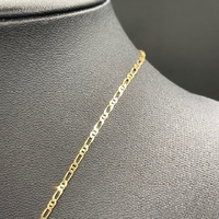 Unisex 9ct Yellow Gold Anchor Link Necklace & Cross Pendant