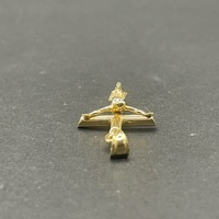 Unisex 14ct Yellow Gold Crucifix Cross Pendant