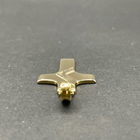 Unisex 18ct Yellow Gold Cross Pendant