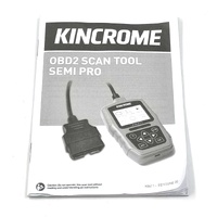Kincrome K8411 Diagnostic OBD2 Scan Tool Semi Pro Blue Black Code Scanner