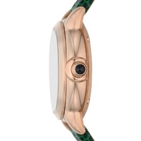 Emporio Armani Mia Automatic Ladies Watch AR60073 Green Leather Strap