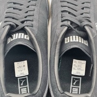 Puma Madrid Trainers Mens US 13 Black Grey Suede Casual Shoes 384356-01