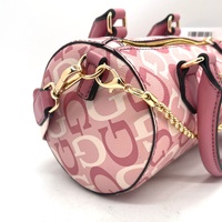 Guess Anessa Cylinder Bag Crossbody Peony Multi Chain Shoulder Purse