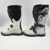 O'Neal Element Youth MX Boots White Black Size 2 US 34 EU Motocross