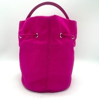 Balenciaga 619458 Pink Nylon 2 Way Bucket Bag Drawstring with Dust Bag
