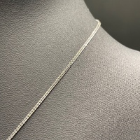 Large View Ladies 18ct White Gold Rope Link Chain & Horseshoe Pendant