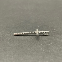 Unisex 18ct White Gold Diamond Cross Pendant