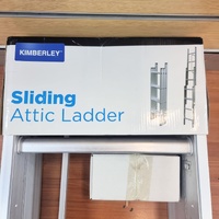 Large View Kimberley Sliding Attic Ladder Max Height 3m Folded 1310x310x176mm