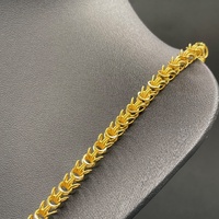 Unisex 18ct Yellow Gold Fancy Link Necklace