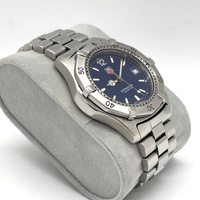 TAG Heuer 2000 WK1113-0 38mm Blue Dial Quartz Watch Steel Bracelet Date