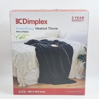 Dimplex DreamEasy Micro Fleece Heated Throw DHEBHTCG Size 180cmx130cm