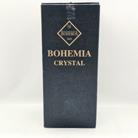 Bohemia Crystal Glass Vase Czech Republic Clear Cut Glass Elegant Decor