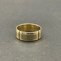 Mens 10ct Yellow Gold Band Ring