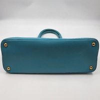 Prada Saffiano Mint Green Tote Bag ML0812 Top Handle Lux Purse Authenticity Card