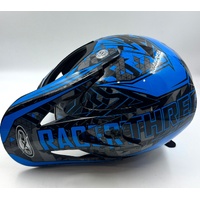 RXT A-717K Racer III Motorcycle Helmet Blue Size M Full Face Safety Gear