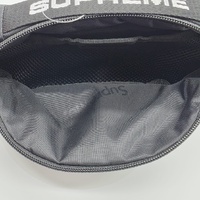 Supreme Small Waist Bag FW22 Black Logo Adjustable Strap Water Resistant