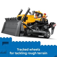 Large View LEGO City Yellow Bulldozer Set 60466 682pcs Construction Toy Ages 8+