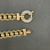 Ladies 9ct Yellow Gold Double Belcher Link Bracelet