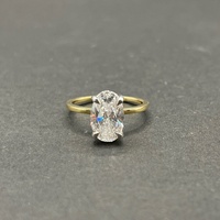 Ladies 18ct Yellow Gold Lab Grown Diamond Ring
