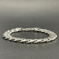 Mens 925 Sterling Silver Curb Link Bracelet